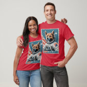 Cosmonaut Dog Junge Vintag T-Shirt (Unisex)