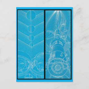 Cosmonaut Four Postcard Postkarte