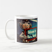 Cosmonut Holiday Tasse| "Willkommen bei Mars, Weih Kaffeetasse (Links)