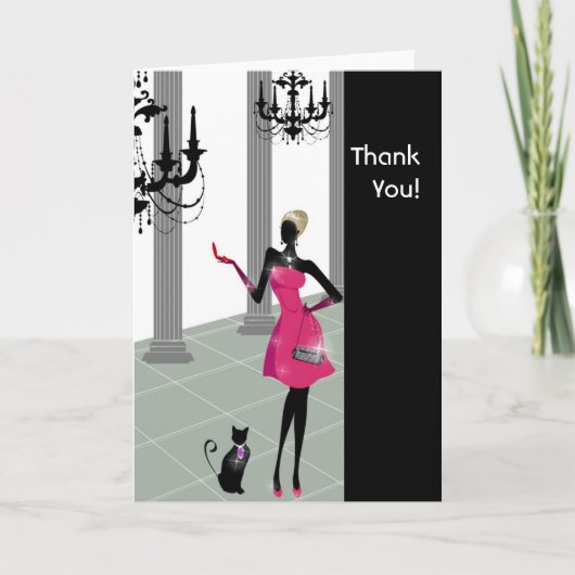 Cosmopolitan Chic Thank You Cards Dankeskarte (Vorderseite)