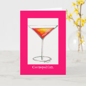 Cosmopolitan Cocktail Cocktail Cocktails NYC Notec Karte (Gelbe Blume)