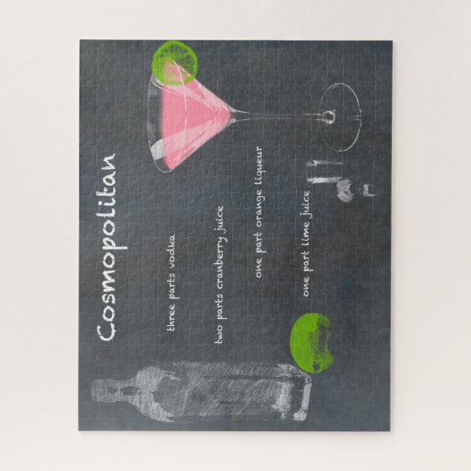 Cosmopolitan Cocktail Rezept Puzzle (Vertikal)