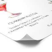 Cosmopolitan Lemon Drop Signature Cocktails Menü Poster (Ecke)