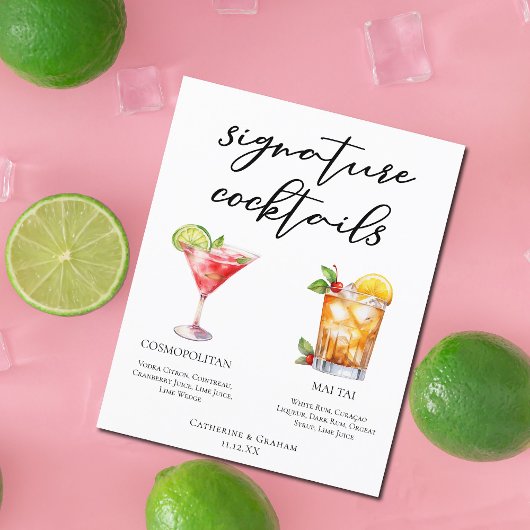 Cosmopolitan Mai Tai Signature Cocktails Menü