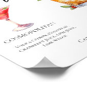 Cosmopolitan Mai Tai Signature Cocktails Menü Poster (Ecke)