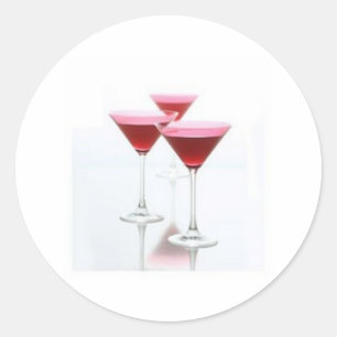 COSMOPOLITAN MARTINI RUNDER AUFKLEBER