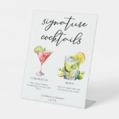 Cosmopolitan Mojito Signature Cocktails Menü Sockelschild (Vorderseite)