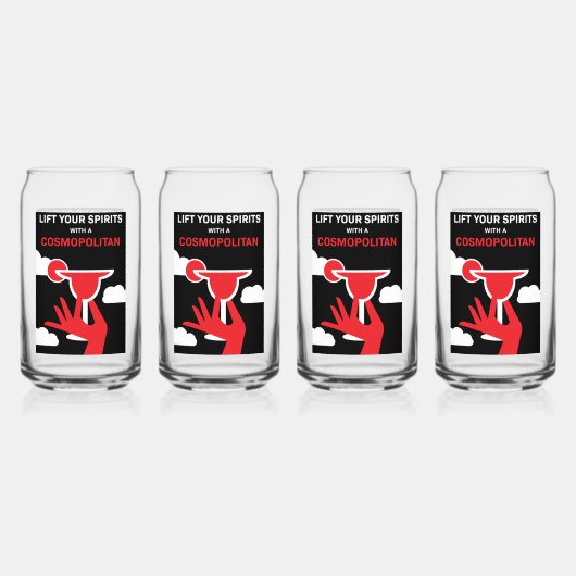 Cosmopoliter Cocktail Drink Dosenglas (Vorderseite)