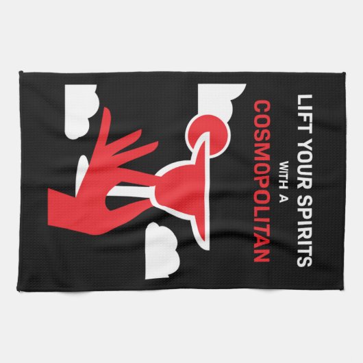 Cosmopoliter Cocktail Drink Geschirrtuch (Horizontal)