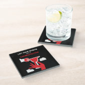 Cosmopoliter Cocktail Drink Glasuntersetzer (Schrägansicht)