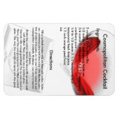 Cosmopoliter Cocktail Drink Rezept Magnet (Horizontal)