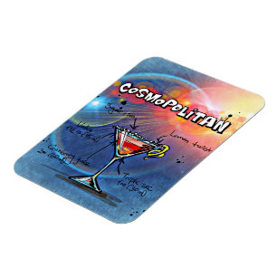 Cosmopoliter Cocktail Drink Rezept Magnet