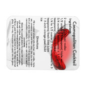 Cosmopoliter Cocktail Drink Rezept Magnet (Horizontal)
