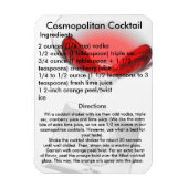 Cosmopoliter Cocktail Drink Rezept Magnet (Vertikal)