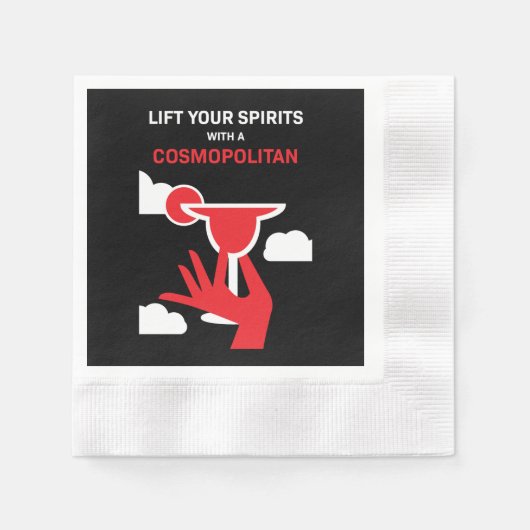 Cosmopoliter Cocktail Drink Serviette (Vorderseite)
