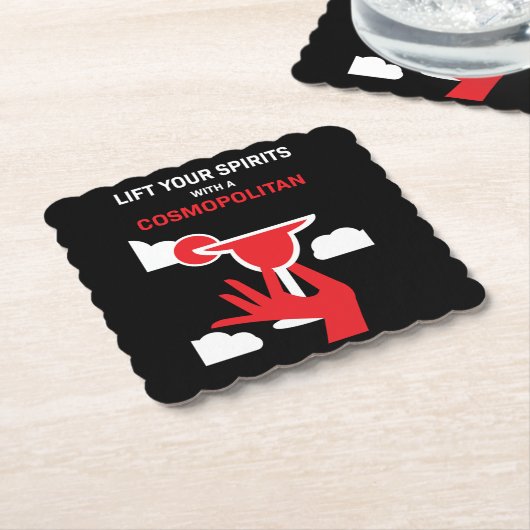 Cosmopoliter Cocktail Drink Untersetzer (angewinkelt)