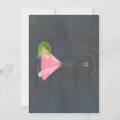 Cosmopoliter Cocktail Einladung (Vorderseite)