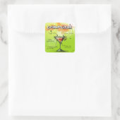 Cosmopoliter Cocktail Quadratischer Aufkleber (Tasche)