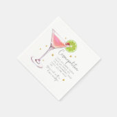 Cosmopoliter Recia Cocktail Serviette (Ecke)