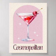 Cosmopolitische Kunstdrucke | Bar Deco Cocktail Po