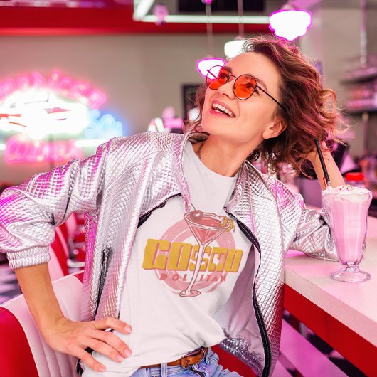 Cosmopolitischer Cocktail Cosmo Summer Party Retro T-Shirt