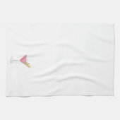 Cosmopolitischer Cocktail in Wasserfarbe Geschirrtuch (Horizontal)