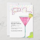 Cosmopolitischer Cocktail Mexican Bridal Fiesta Einladung (Vorderseite)