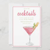 Cosmopolitisches Cocktail-Party Einladung (Vorderseite)