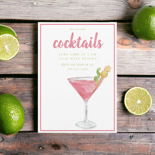 Cosmopolitisches Cocktail-Party Einladung