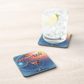 Cosmopolitisches Rezept Bar Blue Getränkeuntersetzer (Rechte Seite)