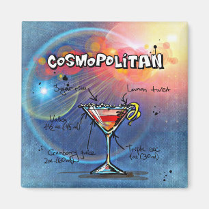 Cosmopolitisches Rezept Bar Blue Magnet