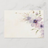 Cosmos Aquarell Blumenzettel Begleitkarte (Rückseite)