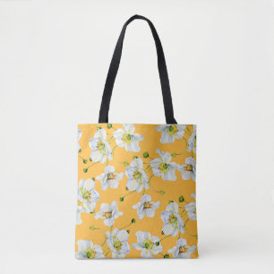 Cosmos-Blume Aquarellmuster Tasche
