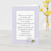 Cosmos Blume Beileid Danke von der Familie Karte (Gelbe Blume)