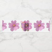 Cosmos Blume Gelber Paint Splash 60 & Still Sexy Wasserflaschenetikett (Einzelnes Label)