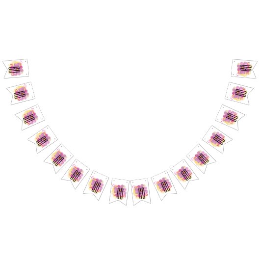 Cosmos Blume Gelber Paint Splash 60 & Still Sexy Wimpelkette (Alle)