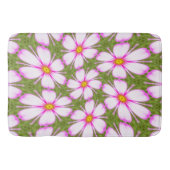Cosmos-Blume-Muster Badematte (Vorderseite)