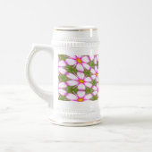 Cosmos-Blume-Muster Bierglas (Links)