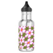 Cosmos-Blume-Muster Edelstahlflasche (Rechts)