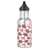 Cosmos-Blume-Muster Edelstahlflasche (Links)