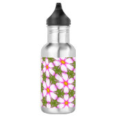 Cosmos-Blume-Muster Edelstahlflasche (Rechts)