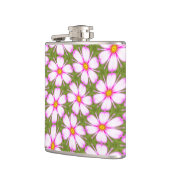 Cosmos-Blume-Muster Flachmann (Links)