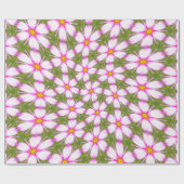 Cosmos-Blume-Muster Geschenkpapier (Flach)