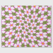 Cosmos-Blume-Muster Geschenkpapier (Flach)