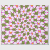 Cosmos-Blume-Muster Geschenkpapier (Flach)