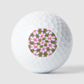 Cosmos-Blume-Muster Golfball (Vorderseite)