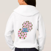 Cosmos-Blume-Muster Hoodie (Rückseite)
