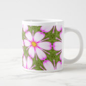 Cosmos-Blume-Muster Jumbo-Tasse (Rechts)