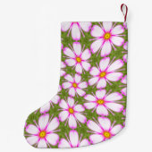 Cosmos-Blume-Muster Kleiner Weihnachtsstrumpf (Rückseite)