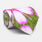 Cosmos-Blume-Muster Krawatte (Gerollt)